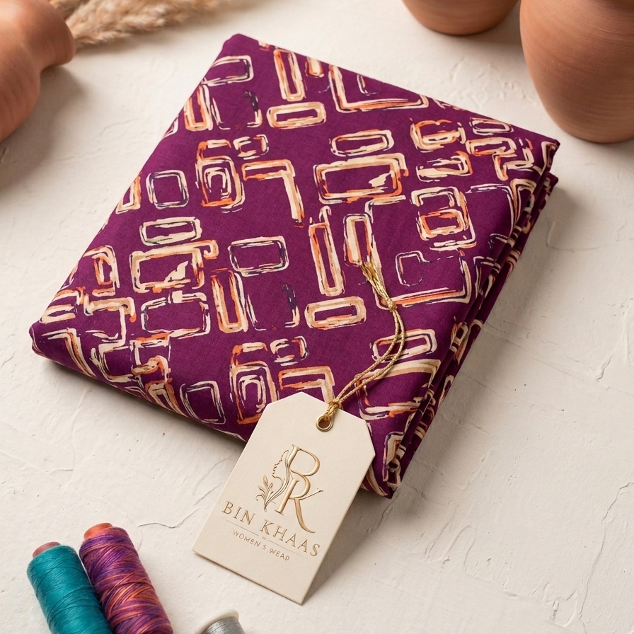 Unstitched Purple Co-Ord Set (2pc)