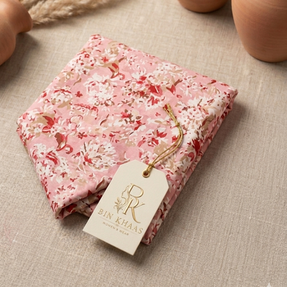 Blush Pink All-Over Floral Unstitched 2-Piece Suit – Bareeze By Amal