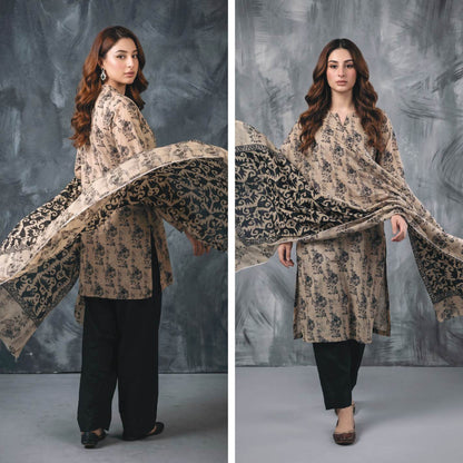 Regalia Black & White Vol 3 Premium Unstitched 3 Piece Lawn Suit