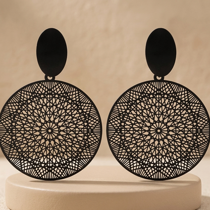 Noir Lace Statement Earrings