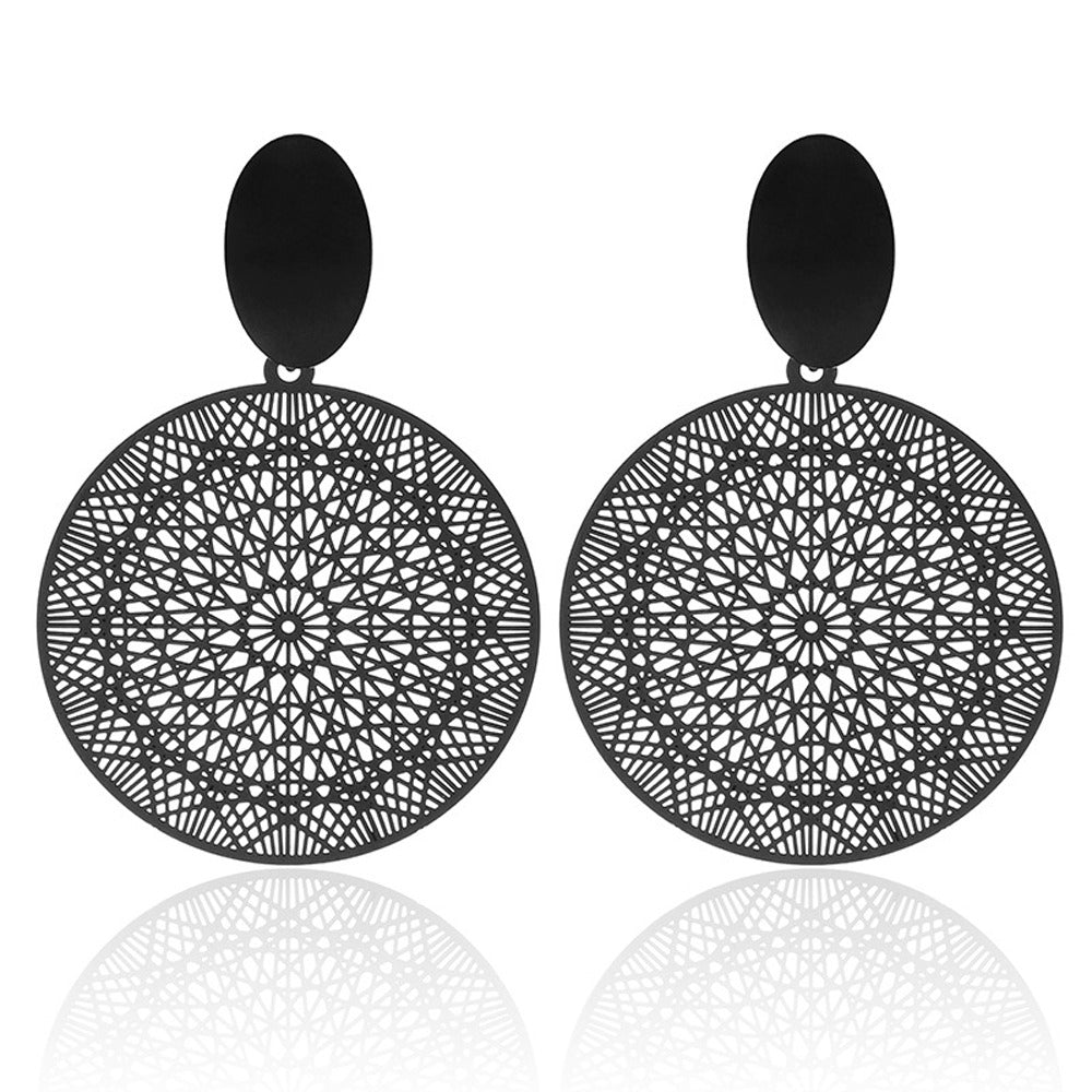 Noir Lace Statement Earrings