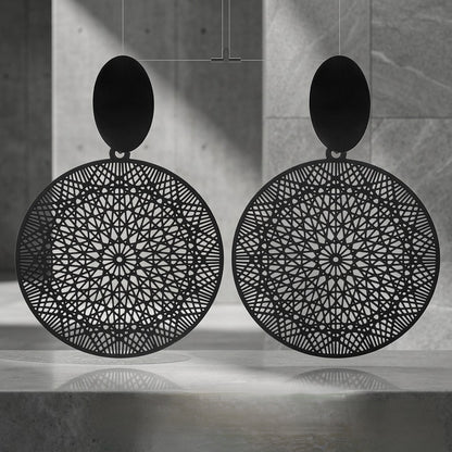 Noir Lace Statement Earrings